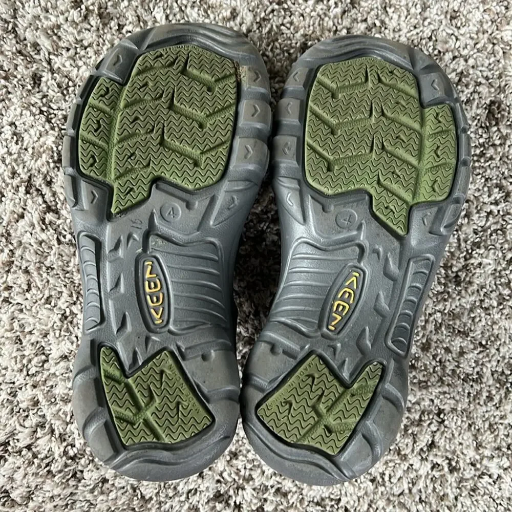 Keen Kids Sunport Strappy Sandals in Green Gray Camo